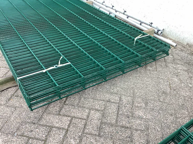 Heras dubbelstaafs 6/5/6 groen hekwerk (11x) - afbeelding 5 van  8