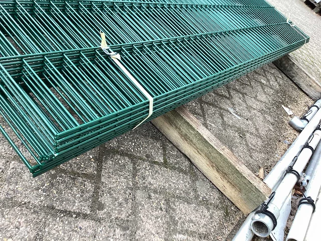 Heras dubbelstaafs 6/5/6 groen hekwerk (11x) - afbeelding 6 van  8