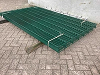 Heras dubbelstaafs 6/5/6 groen hekwerk (11x) - afbeelding 4 van  8