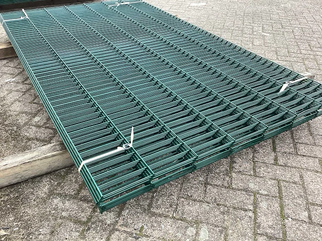 Heras dubbelstaafs 6/5/6 groen hekwerk (11x) - afbeelding 7 van  8