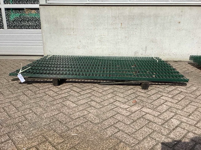 Heras dubbelstaafs 6/5/6 groen hekwerk (4x) - afbeelding 2 van  8