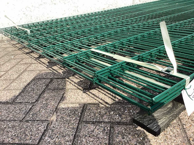 Heras dubbelstaafs 6/5/6 groen hekwerk (4x) - afbeelding 8 van  8