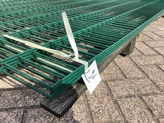 Heras dubbelstaafs 6/5/6 groen hekwerk (4x) - afbeelding 7 van  8