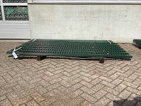 Heras dubbelstaafs 6/5/6 groen hekwerk (4x) - afbeelding 2 van  8