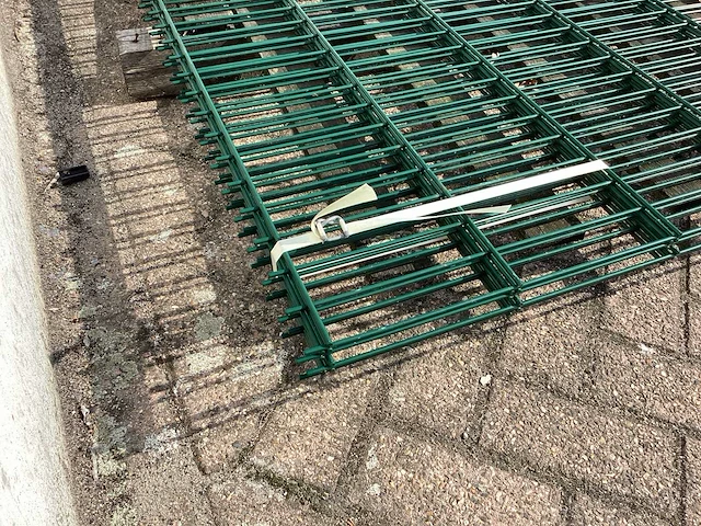 Heras dubbelstaafs 6/5/6 groen hekwerk (4x) - afbeelding 6 van  8