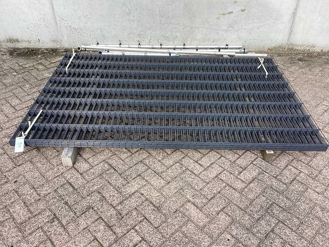 Heras dubbelstaafs 6/5/6 hekwerk antraciet (7x) - afbeelding 3 van  7