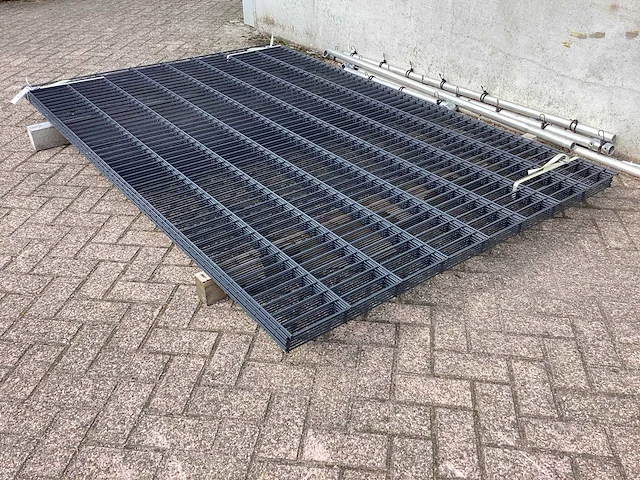 Heras dubbelstaafs 6/5/6 hekwerk antraciet (7x) - afbeelding 4 van  7