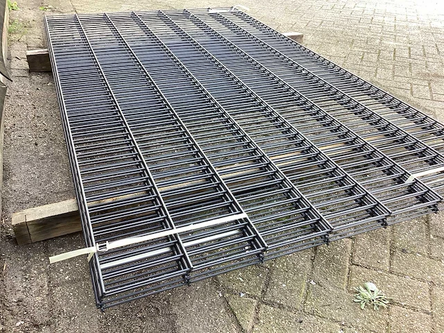 Heras dubbelstaafs 8/6/8 antraciet hekwerk (4x) - afbeelding 6 van  8