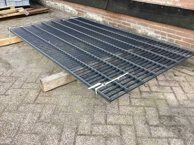 Heras dubbelstaafs 8/6/8 antraciet hekwerk (4x) - afbeelding 3 van  8