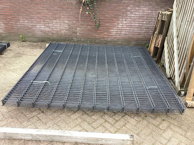 Heras dubbelstaafs 8/6/8 antraciet hekwerk (8x) - afbeelding 3 van  7