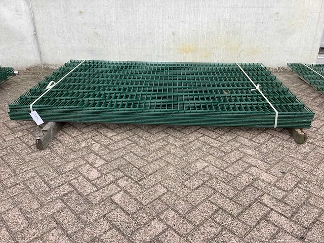 Heras dubbelstaafs 8/6/8 groen hekwerk (11x) - afbeelding 2 van  8