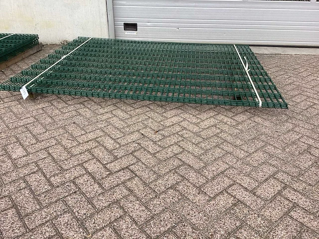 Heras dubbelstaafs 8/6/8 groen hekwerk (3x) - afbeelding 2 van  7