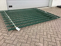 Heras dubbelstaafs 8/6/8 groen hekwerk (3x) - afbeelding 1 van  7