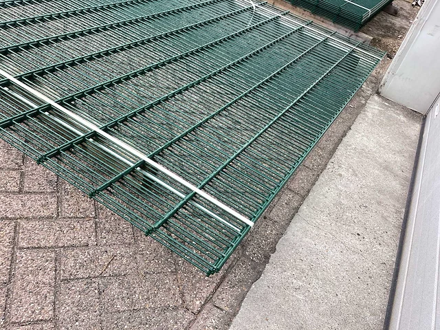 Heras dubbelstaafs 8/6/8 groen hekwerk (3x) - afbeelding 4 van  7