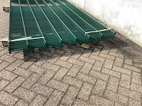 Heras dubbelstaafs 8/6/8 groen hekwerk (9x) - afbeelding 4 van  9