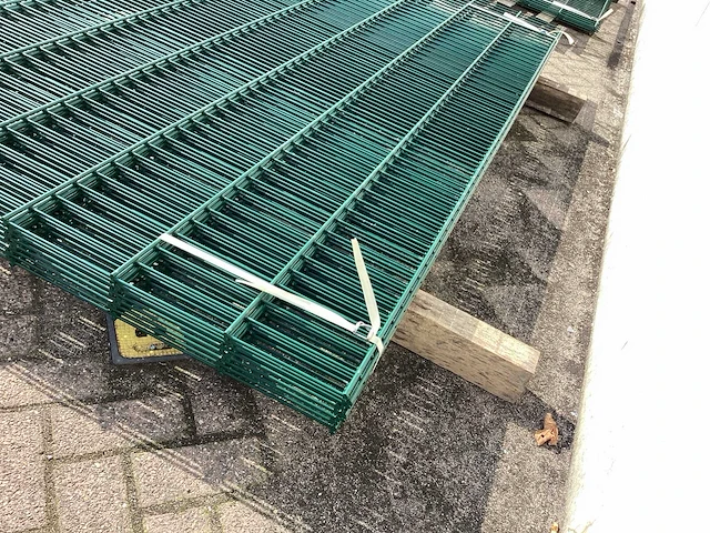 Heras dubbelstaafs 8/6/8 groen hekwerk (9x) - afbeelding 5 van  9