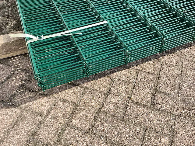 Heras dubbelstaafs 8/6/8 groen hekwerk (9x) - afbeelding 7 van  9