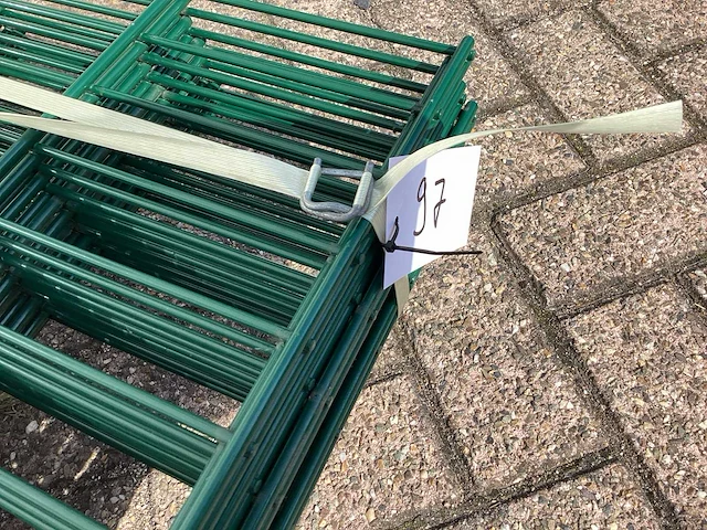 Heras dubbelstaafs 8/6/8 groen hekwerk (9x) - afbeelding 9 van  9
