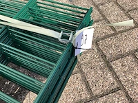 Heras dubbelstaafs 8/6/8 groen hekwerk (9x) - afbeelding 9 van  9