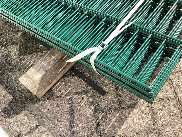 Heras dubbelstaafs 8/6/8 groen hekwerk (9x) - afbeelding 7 van  7