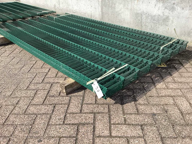 Heras dubbelstaafs 8/6/8 groen hekwerk (9x) - afbeelding 3 van  9
