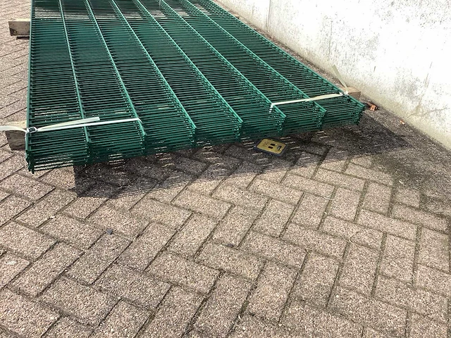 Heras dubbelstaafs 8/6/8 groen hekwerk (9x) - afbeelding 4 van  9