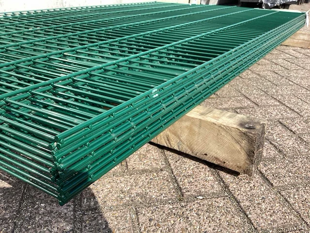 Heras dubbelstaafs 8/6/8 groen hekwerk (9x) - afbeelding 8 van  9