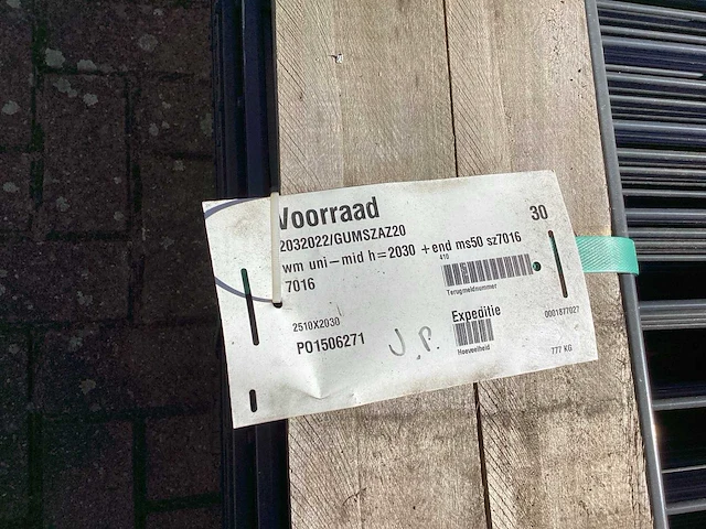 Heras hekwerk antraciet 200cm hoog (29x) - afbeelding 9 van  11