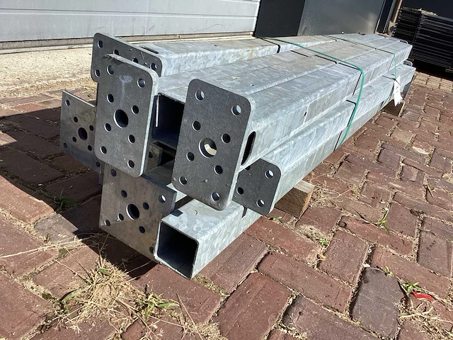 Heras palen met voetplaat 115cm gegalvaniseerd (14x) - afbeelding 10 van  10