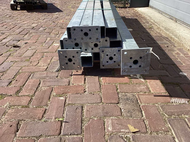 Heras palen met voetplaat 115cm gegalvaniseerd (14x) - afbeelding 6 van  10
