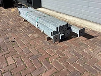 Heras palen met voetplaat 115cm gegalvaniseerd (14x) - afbeelding 4 van  10