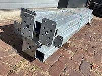 Heras palen met voetplaat 115cm gegalvaniseerd (14x) - afbeelding 10 van  10