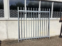Heras poort 200x200cm gegalvaniseerd