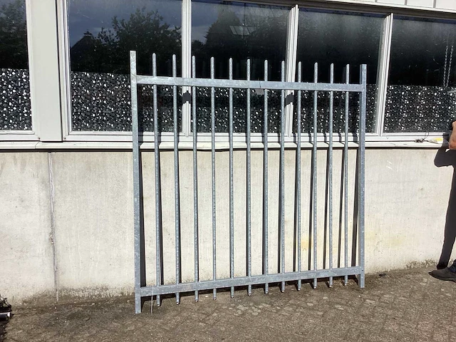 Heras poort 200x200cm gegalvaniseerd - afbeelding 1 van  7