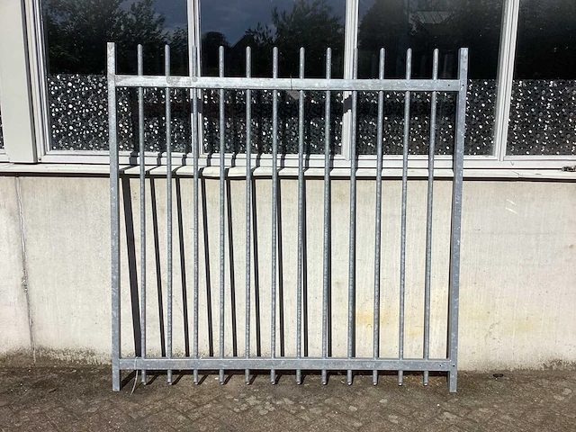 Heras poort 200x200cm gegalvaniseerd - afbeelding 2 van  7