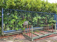 Heras schuifpoort blauw