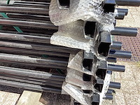 Heras spijlenhek 94cm hoog, antraciet (11x) - afbeelding 2 van  22