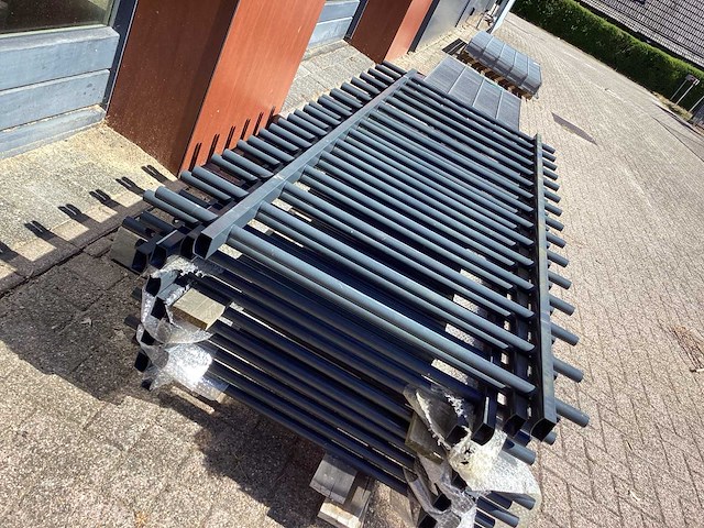 Heras spijlenhek 94cm hoog, antraciet (11x) - afbeelding 14 van  22