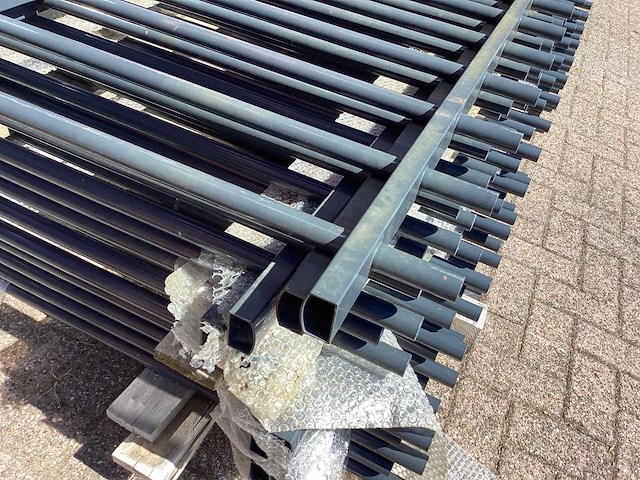Heras spijlenhek 94cm hoog, antraciet (11x) - afbeelding 15 van  22
