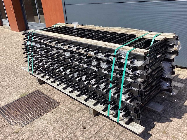 Heras spijlenhek 94cm hoog, antraciet (11x) - afbeelding 16 van  22