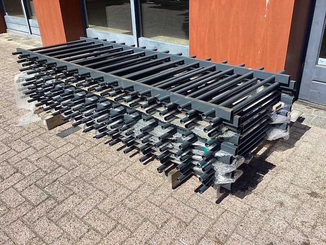 Heras spijlenhek 94cm hoog, antraciet (11x) - afbeelding 8 van  22