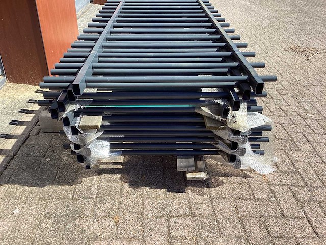 Heras spijlenhek 94cm hoog, antraciet (11x) - afbeelding 13 van  22