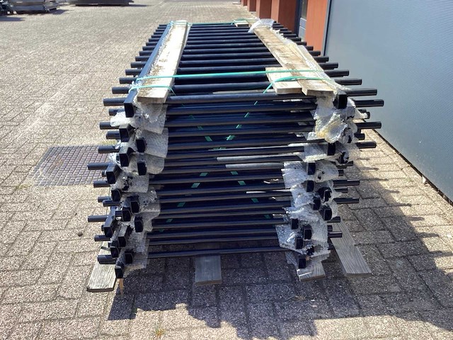 Heras spijlenhek 94cm hoog, antraciet (11x) - afbeelding 17 van  22
