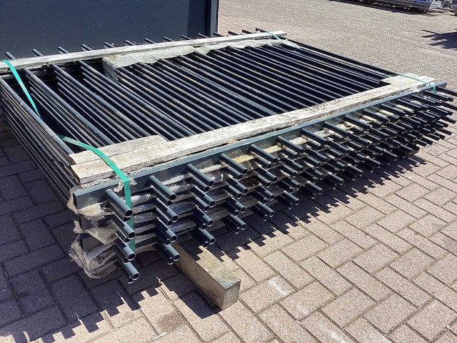 Heras spijlenhek antraciet (8x) - afbeelding 1 van  10