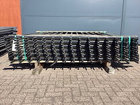 Heras spijlenhek zwart (11x) - afbeelding 4 van  11