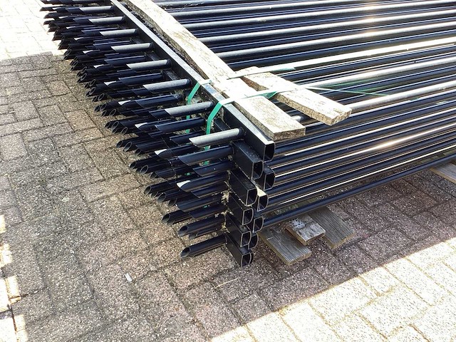 Heras spijlenhek zwart (11x) - afbeelding 8 van  11