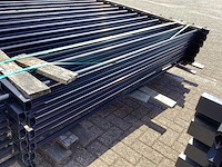 Heras spijlenhek zwart (11x) - afbeelding 9 van  11