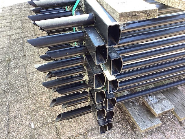 Heras spijlenhek zwart (11x) - afbeelding 10 van  11