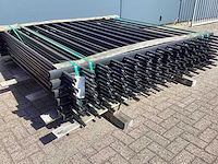 Heras spijlenhek zwart (11x)
