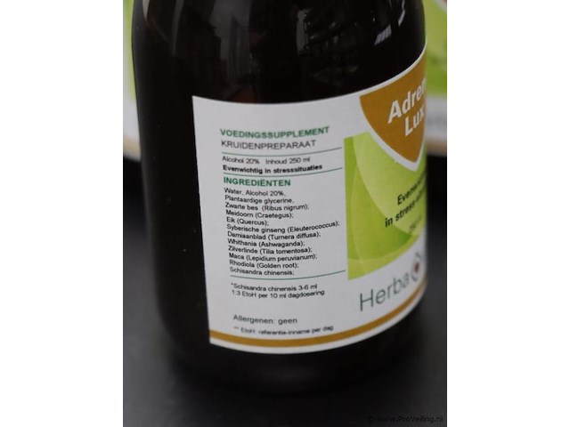 Herba vitaal adreno lux - 10 flessen á 250ml - afbeelding 3 van  4